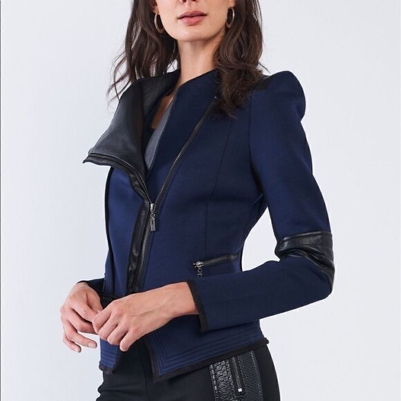 Vegan Leather Fall Moto Jacket - Picture 3 of 8